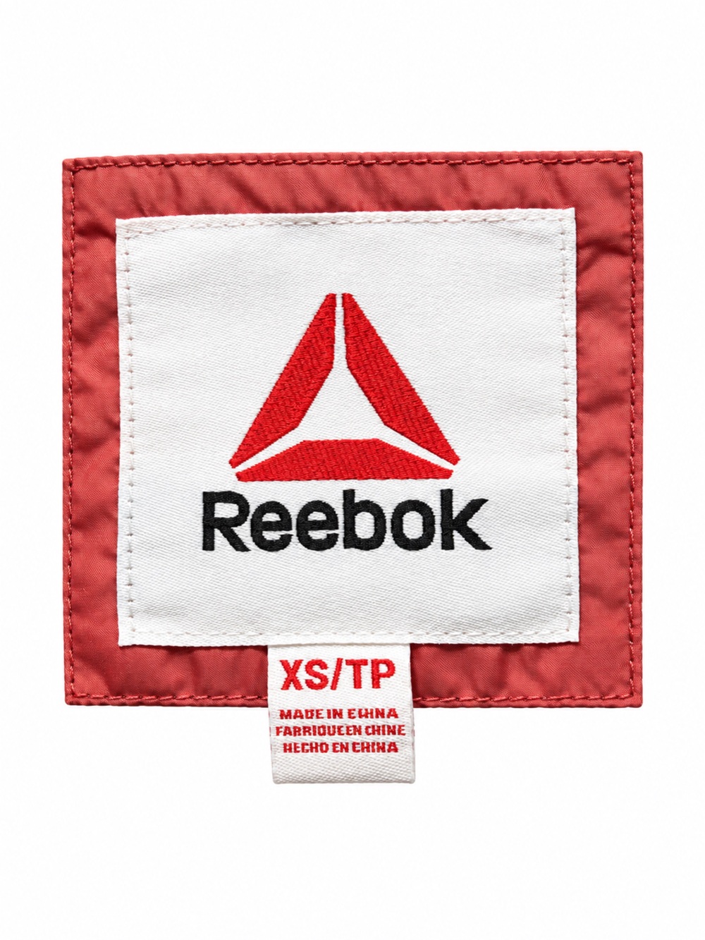 Reebok Kids Puffer Jacket in Coral with White Logo - Picture 3 of 4